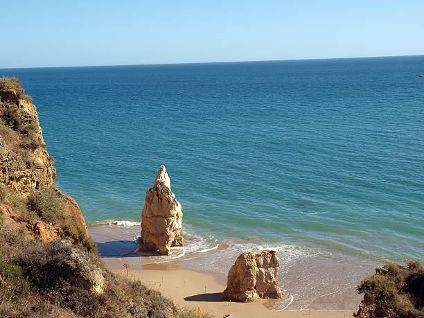 istock section of the idyllic Praia de Rocha beach 120611055