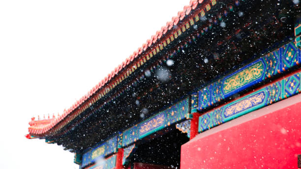 istock Snow in Forbidden City 1206122391