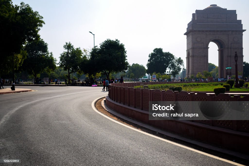 India Gate Full View During Day At Delhi India Famous India Gate View