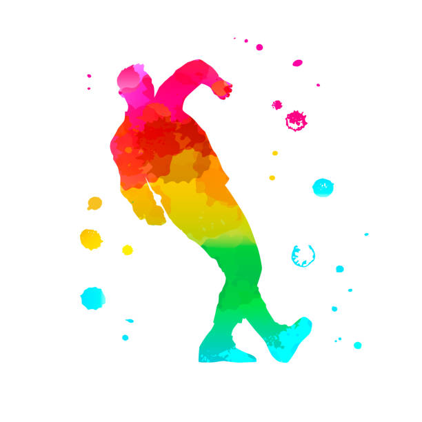 istock A male street dance hip hop dancer in silhouette 1206131155