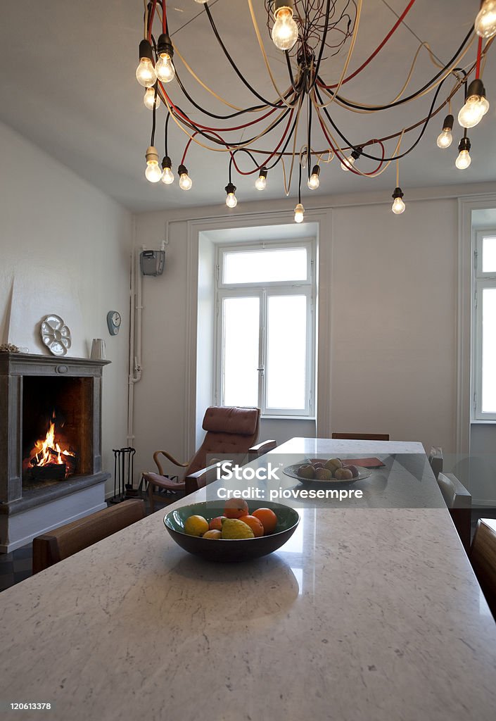 Nizza apartment umgestaltete, Küche mit retro-Möbeln - Lizenzfrei Altertümlich Stock-Foto
