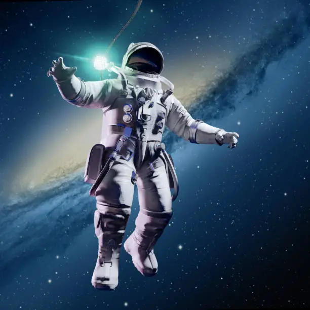 Photo of 3d render of astronaut in space