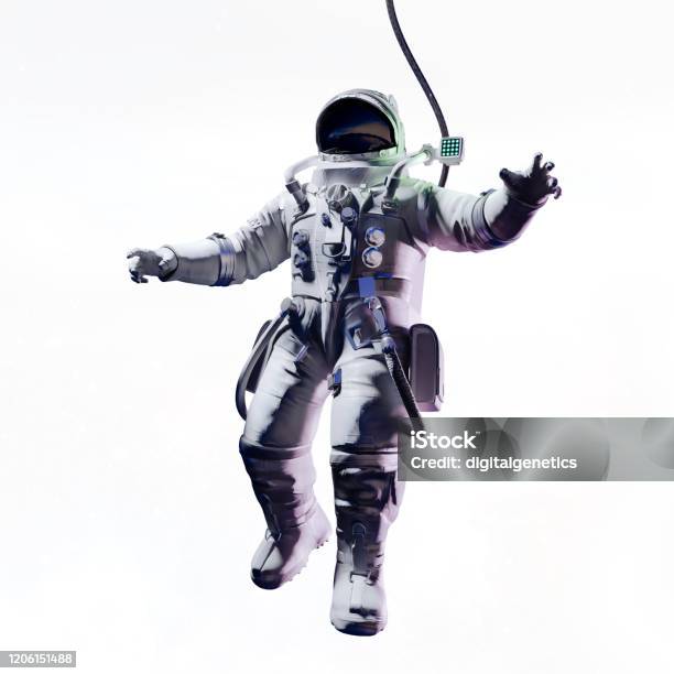 3d Render Of Astronaut In Space Stock Photo - Download Image Now ...