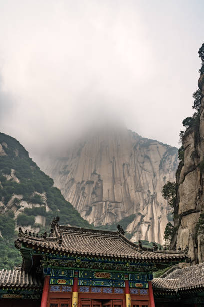 istock Buddhist temple below Huashan mountain 1206157409