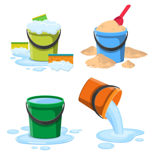 4,240 Cartoon Bucket Of Water Stock Photos, Pictures & Royalty-Free Images  - iStock