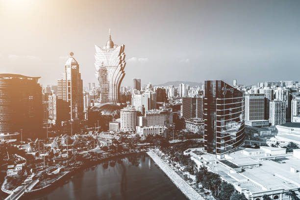 istock Drone view of Macau City, China 1206163075
