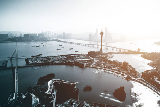 istock Macau Tower Convention and City skyline 1206163900