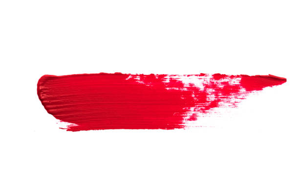 istock Lipstick smear smudge swatch isolated on white background 1206170301