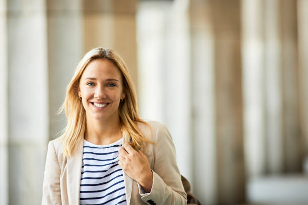 istock Law university student looking at camera portrait. 1206170677