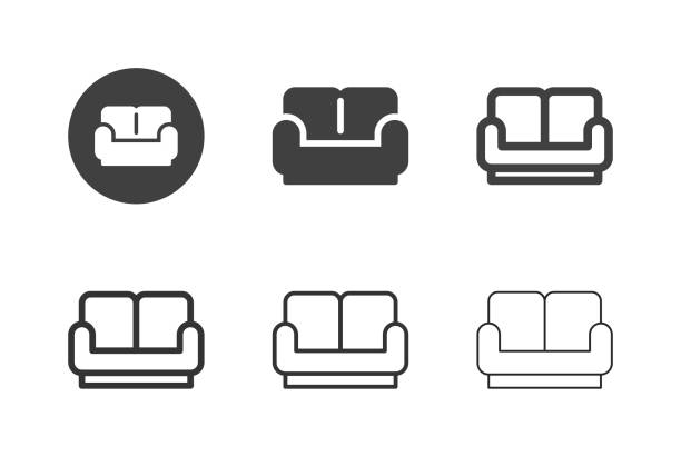 Sofa Icons - Multi Series Sofa Icons Multi Series Vector EPS File. sofa bed stock illustrations