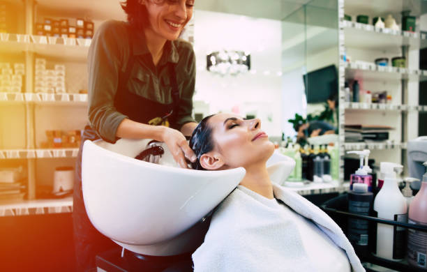 istock Dying my hair. 1206174295