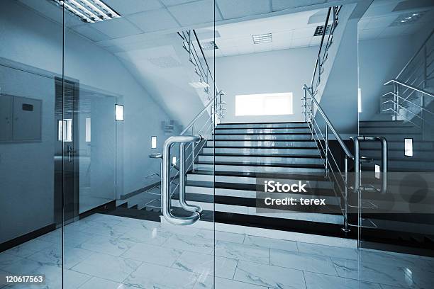 Glass Doors Stock Photo - Download Image Now - Glass - Material, Office, Building Entrance