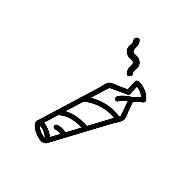 Vector illustration of marijuana icon vector. Isolated contour symbol illustration