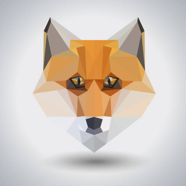 istock Abstract polygonal tirangle animal fox. Hipster animal illustration. 1206178437