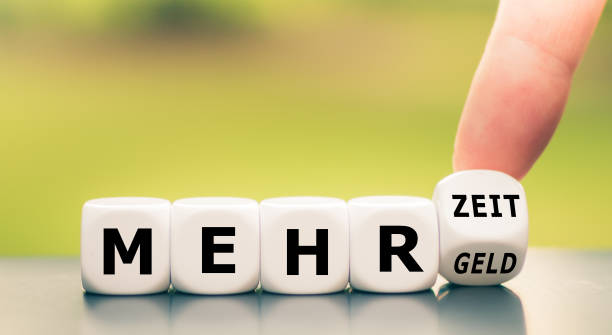 istock Hand turns dice and changes the German expression 