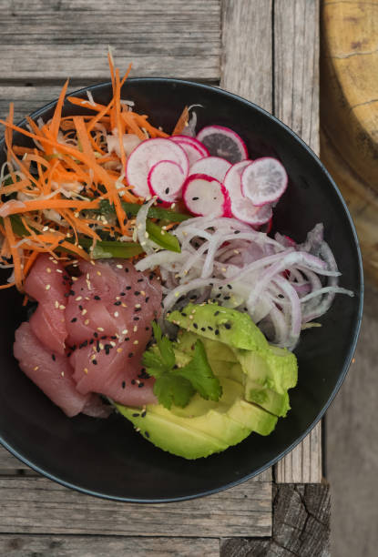 istock Healthy Lunch Poke Bowls 1206185851
