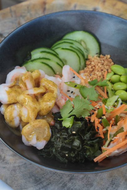 istock Healthy Lunch Poke Bowls 1206185922
