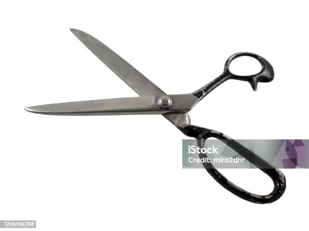 School scissors on white background Stock Photo by ©arousa 92795948