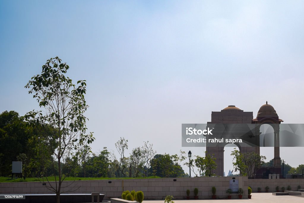 India Gate Full View During Day At Delhi India Famous India Gate View