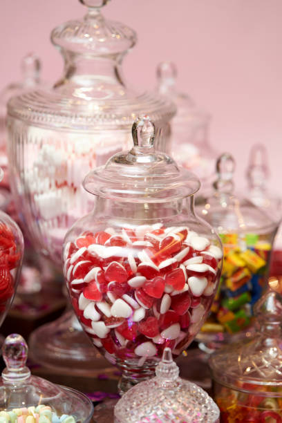 istock Valentine's day sweets set. Colorful candies, jellies, lollipops, marshmallows 1206192549