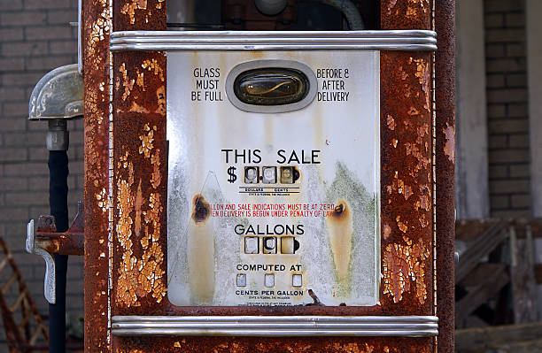 istock Old American gas pump 120619396
