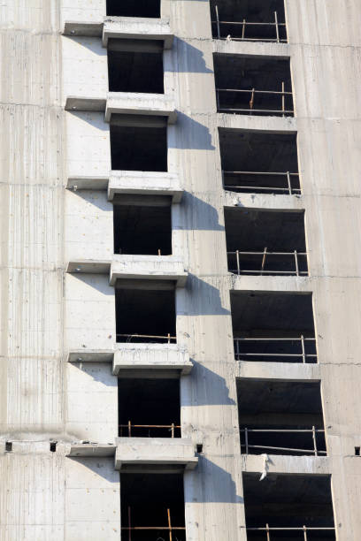 istock concrete pouring building structure, closeup of photo 1206194558