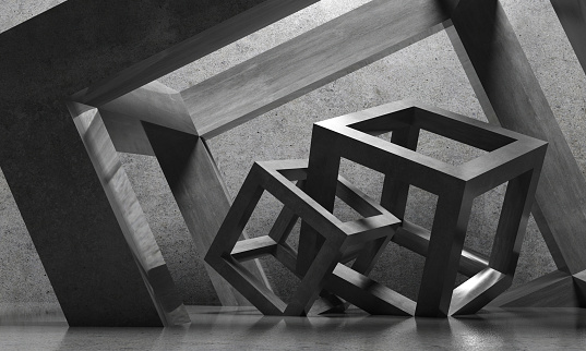 Abstract architecture cubes