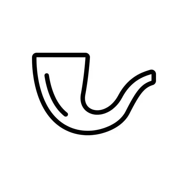 Vector illustration of Tube tobacco icon vector. Isolated contour symbol illustration