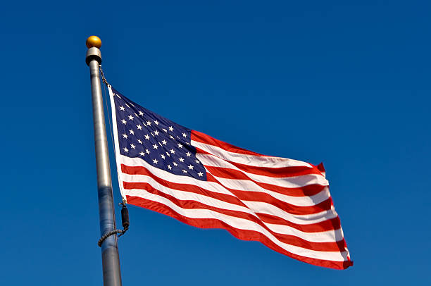 istock Red, White and Blue American Flag 120620704