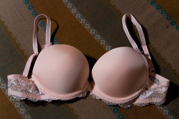 istock A female bra lies on the bedspread. 1206207204