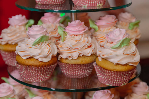 istock Beautiful fresh cakes on the festive table 1206207979