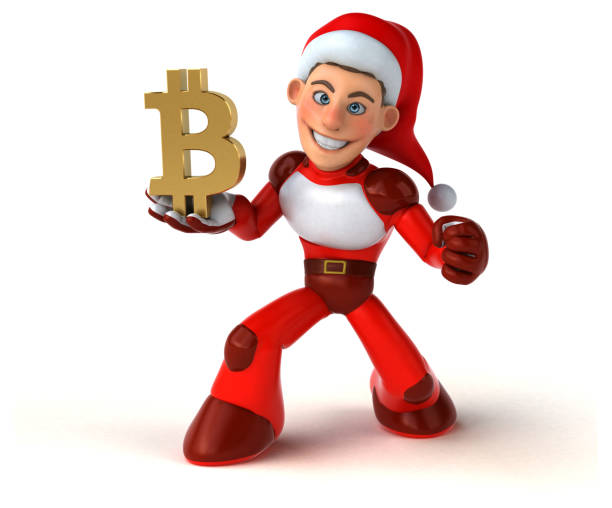 istock Fun Super Santa Claus - 3D Illustration 1206208119