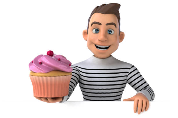 istock Fun 3D cartoon casual character 1206208718