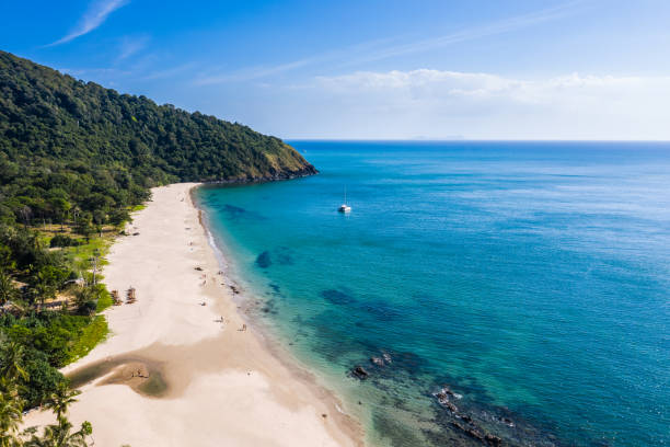 istock Beauty beach with coastline in Thailand 1206210072