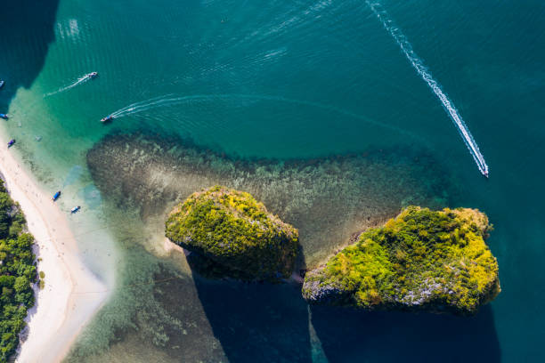 istock Beauty beach with coastline in Thailand 1206210210