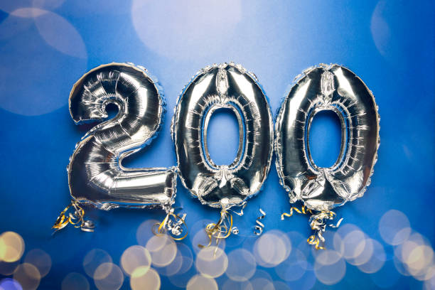 istock Balloon Bunting for celebration Happy 200th Anniversary 1206210691