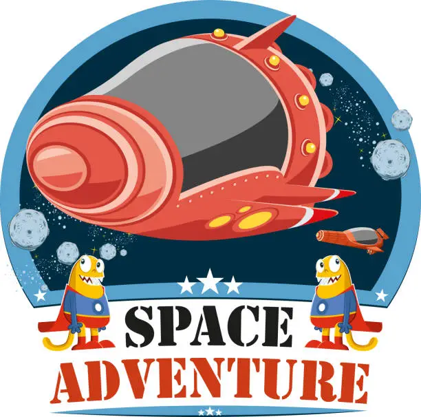 Vector illustration of Space adventure