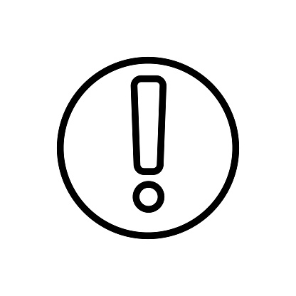Notice event icon vector. Thin line sign. Isolated contour symbol illustration