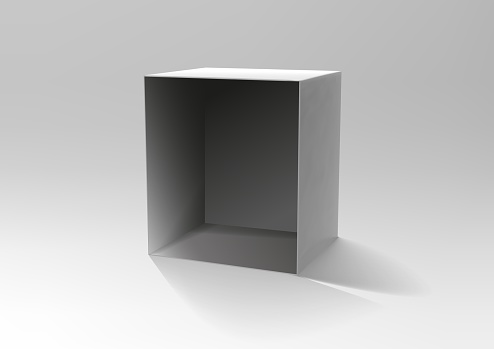 White Open Realistic Box Vector Stock Illustration - Download Image Now ...