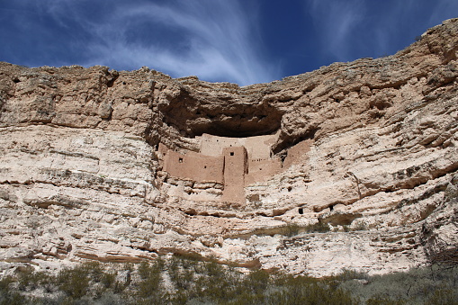 Montezuma's Castle National Monument in Yavapai County, Arizona.