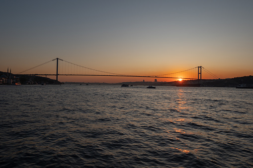 Istanbul is a major city in Turkey that straddles Europe and Asia across the Bosphorus Strait.