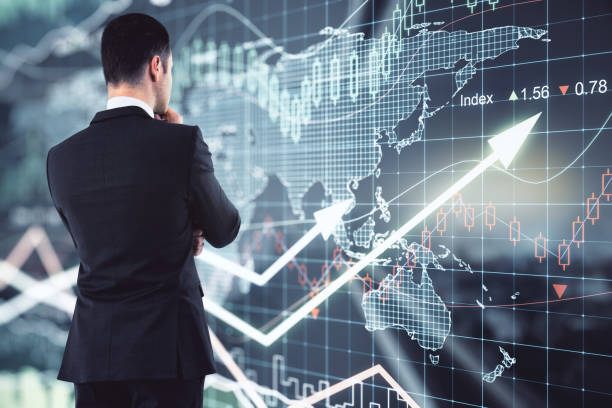 istock Trade and financial growth concept 1206234121