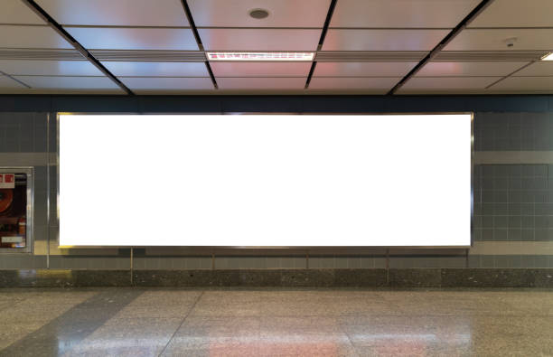 istock blank advertising billboard at subway station 1206239310
