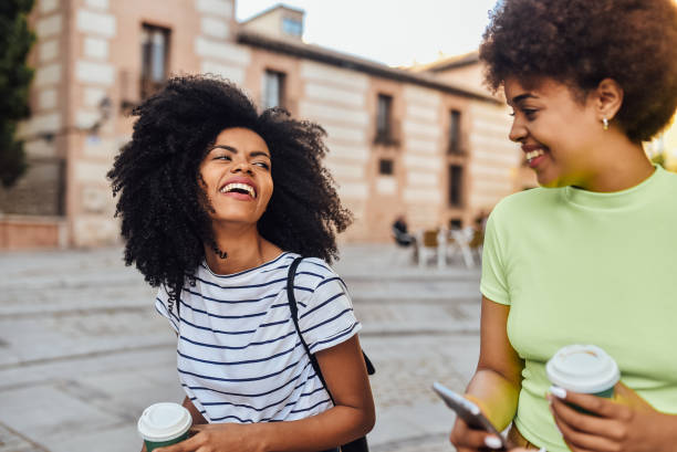 istock Best friends walking and having fun together 1206243877
