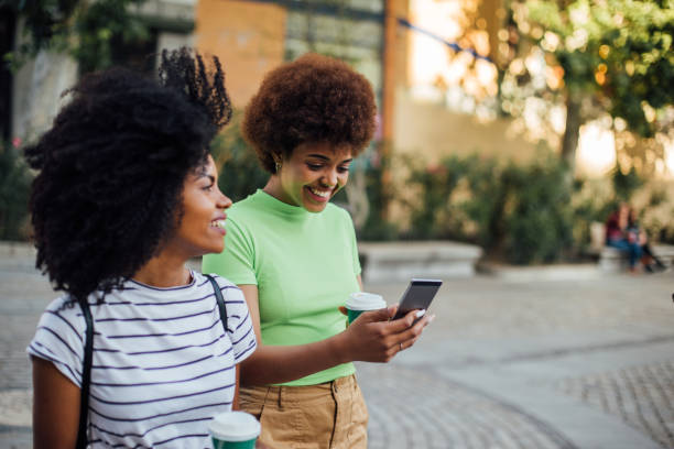 istock Girls in a walk enjoying together 1206243921