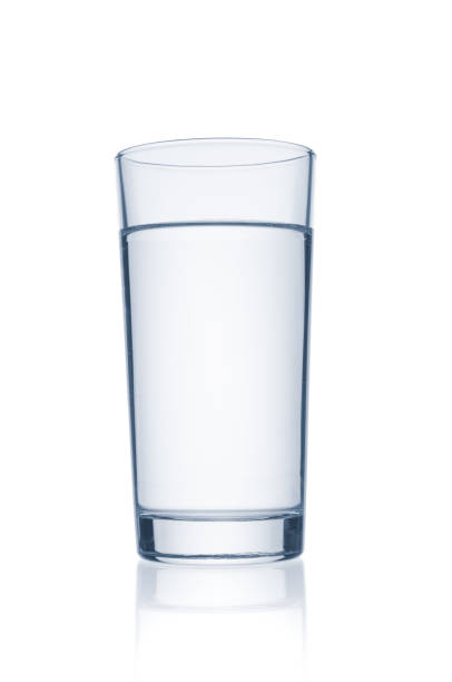istock Glass with pure water isolated on white background 1206249744