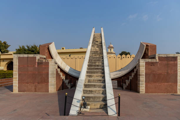 istock Jantar Mantar astronomical observatory park, Astronomical instruments at Jantar Mantar observatory, UNESCO heritage site, Jaipur, Rajasthan, India. 1206250647