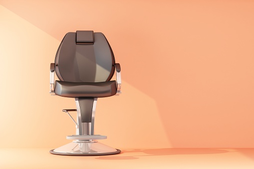 armchair for beauty salon with copy space. 3d rendering