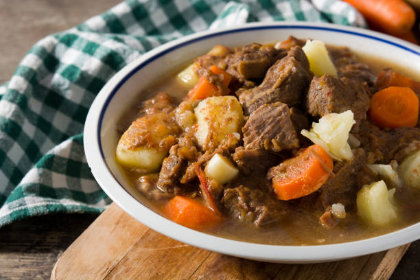 istock Irish beef stew with carrots and potatoes 1206256223