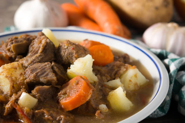 istock Irish beef stew with carrots and potatoes 1206256611